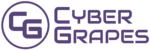 CyberGrapes Logotype Alternative Vertical Arrangement 3 58427c No Outline Transparent